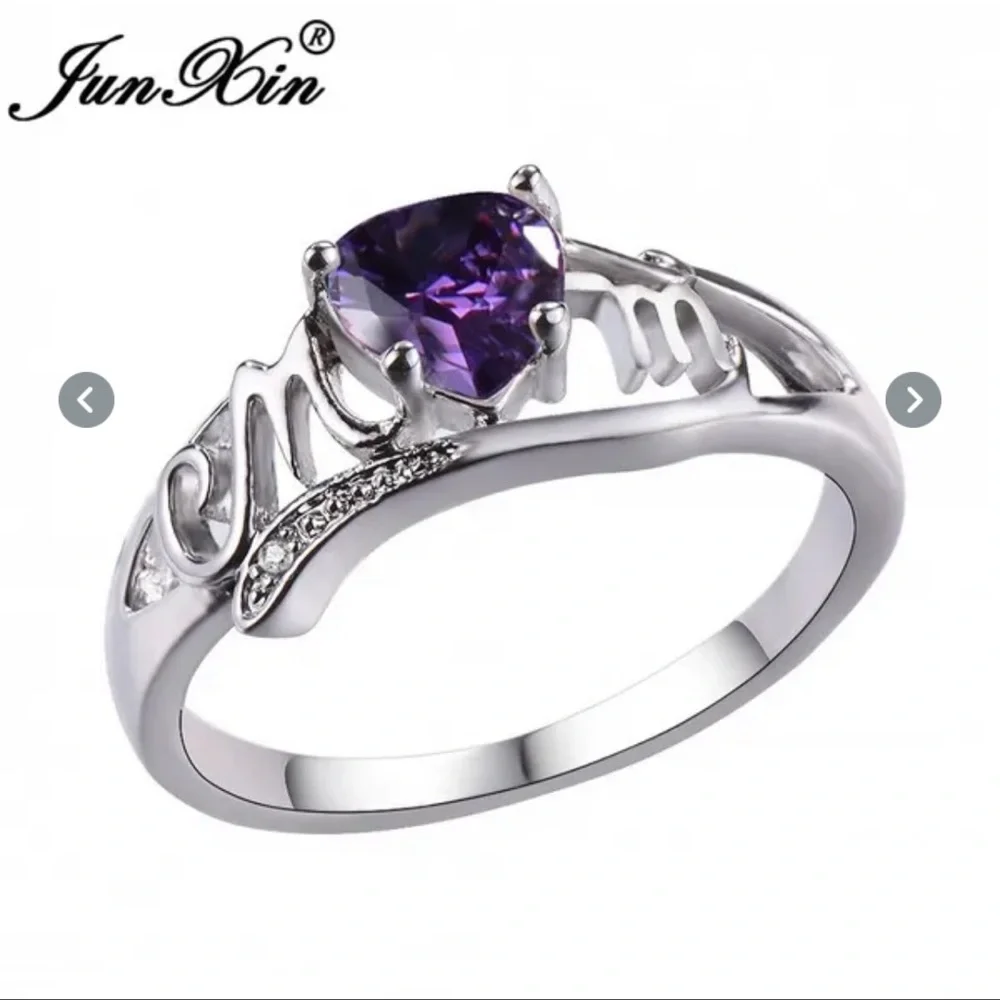 MOM HEART💜💜RING